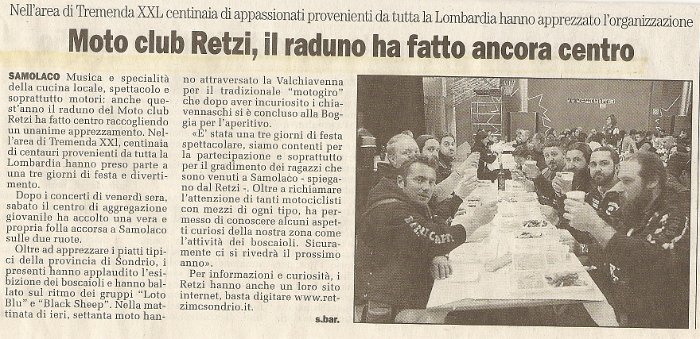 La Provincia di Sondrio 8 maggio 2006